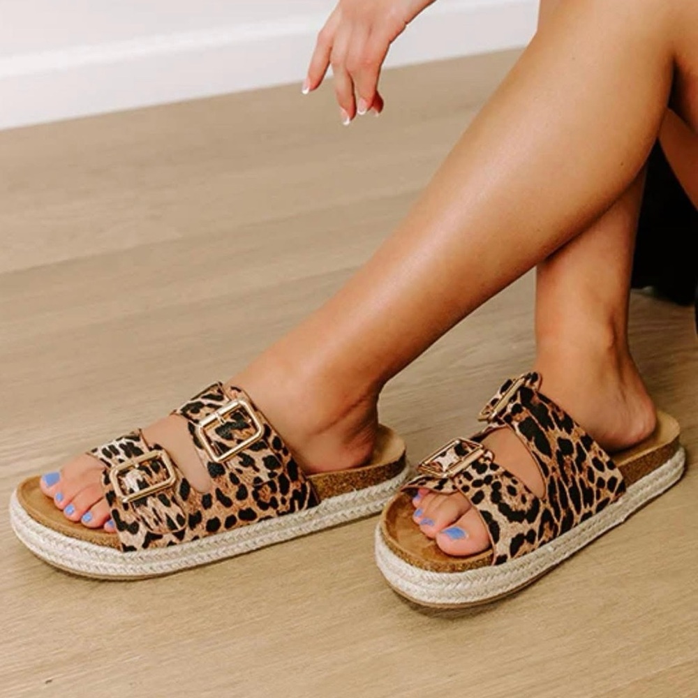 Leopard Print Women's Sandals